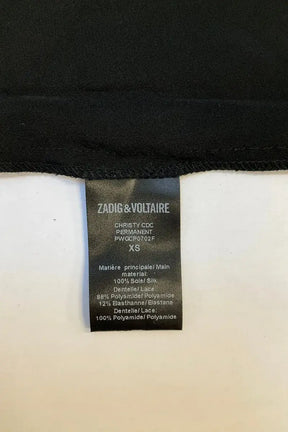 Top sans manche Zadig & Voltaire Noir en Soie