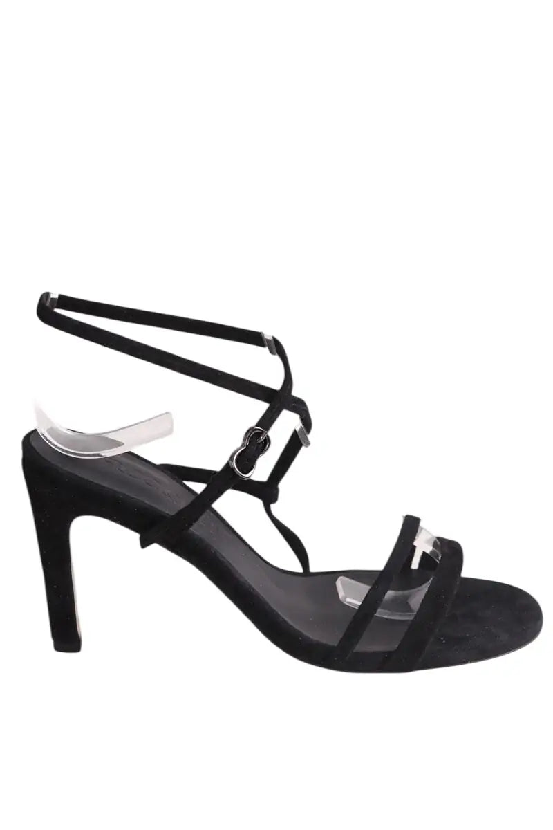 Talons Free Lance Noir en Daim, taille 36 - Seconde Main