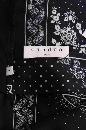 Blouse Sandro Noir en Synthétique