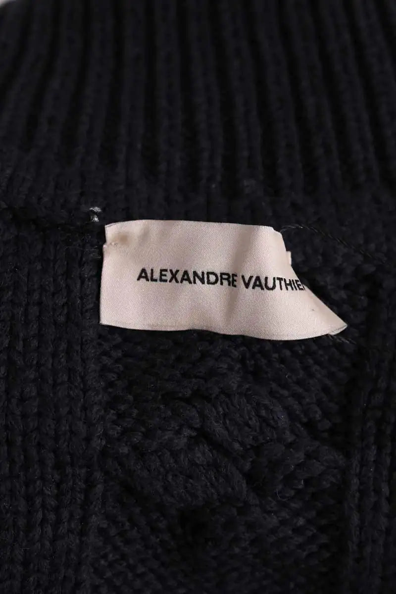 Pull Alexandre Vauthier Anthracite en Laine