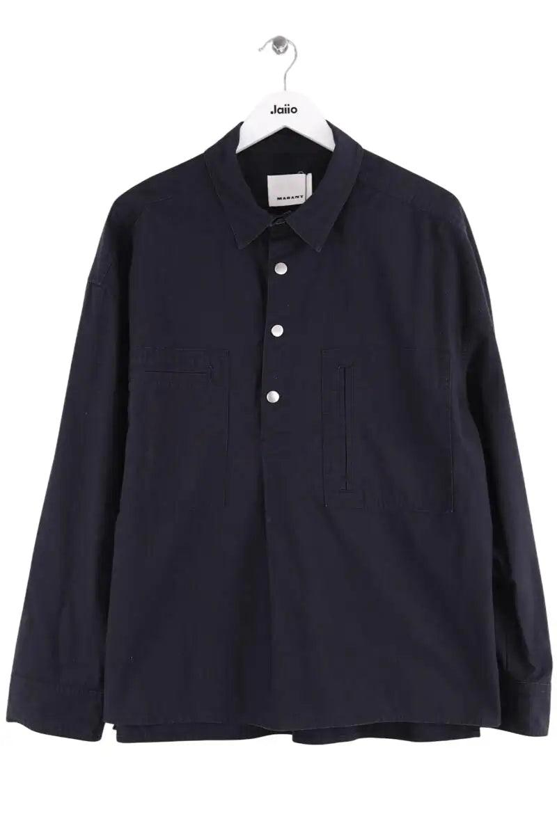 Chemise Isabel Marant Marine en Coton, taille M - Seconde Main