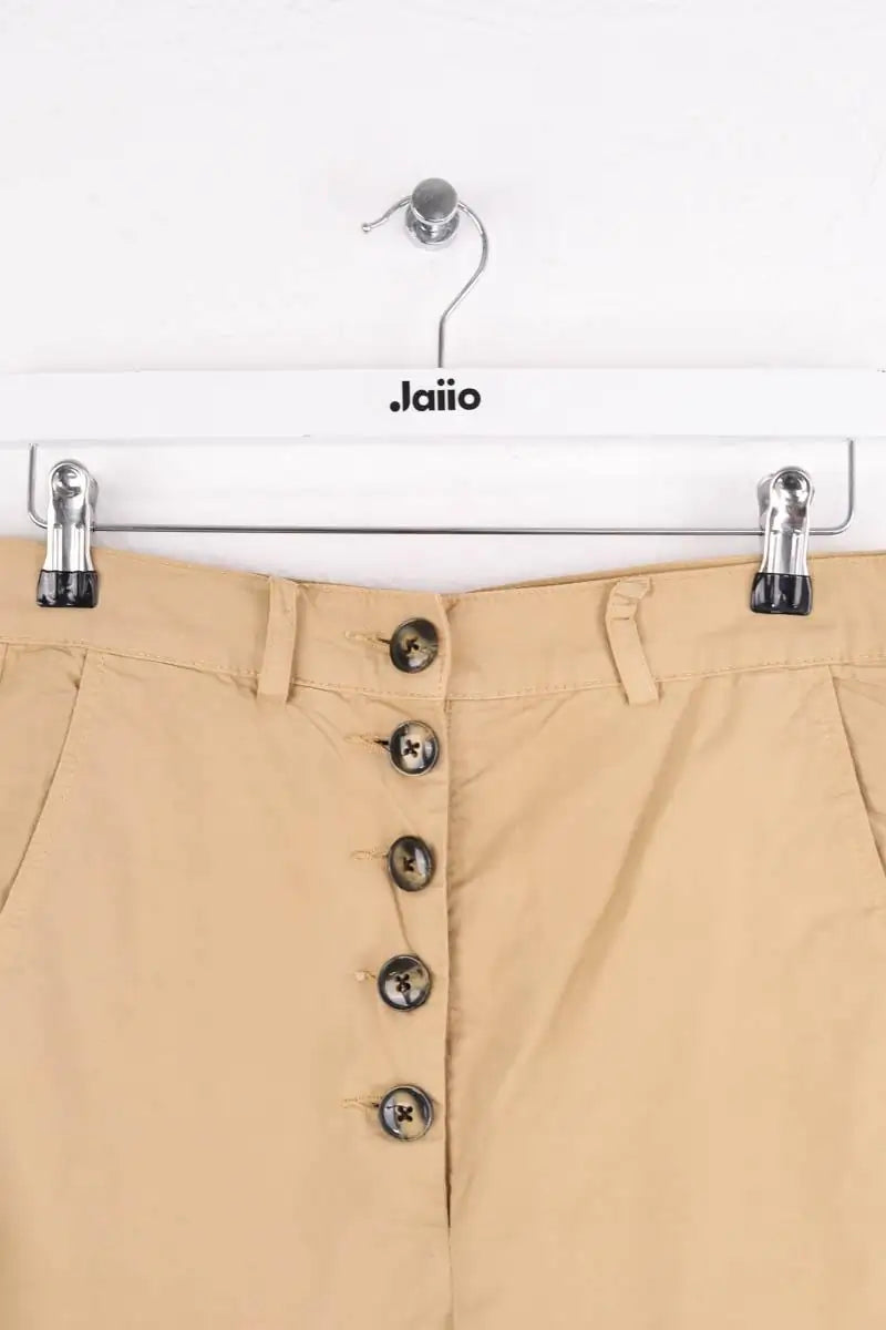 Pantalon droit Chloé Stora Beige en Coton
