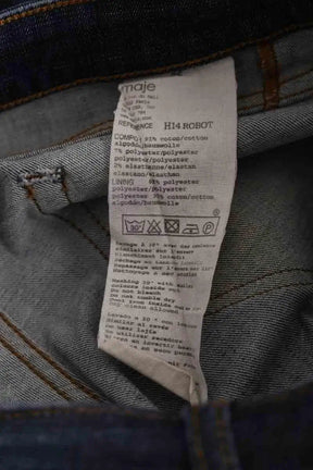 Jean slim Maje Other Bleu en Coton