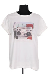 T-shirt Zadig & Voltaire Blanc en Coton, taille L - Seconde Main