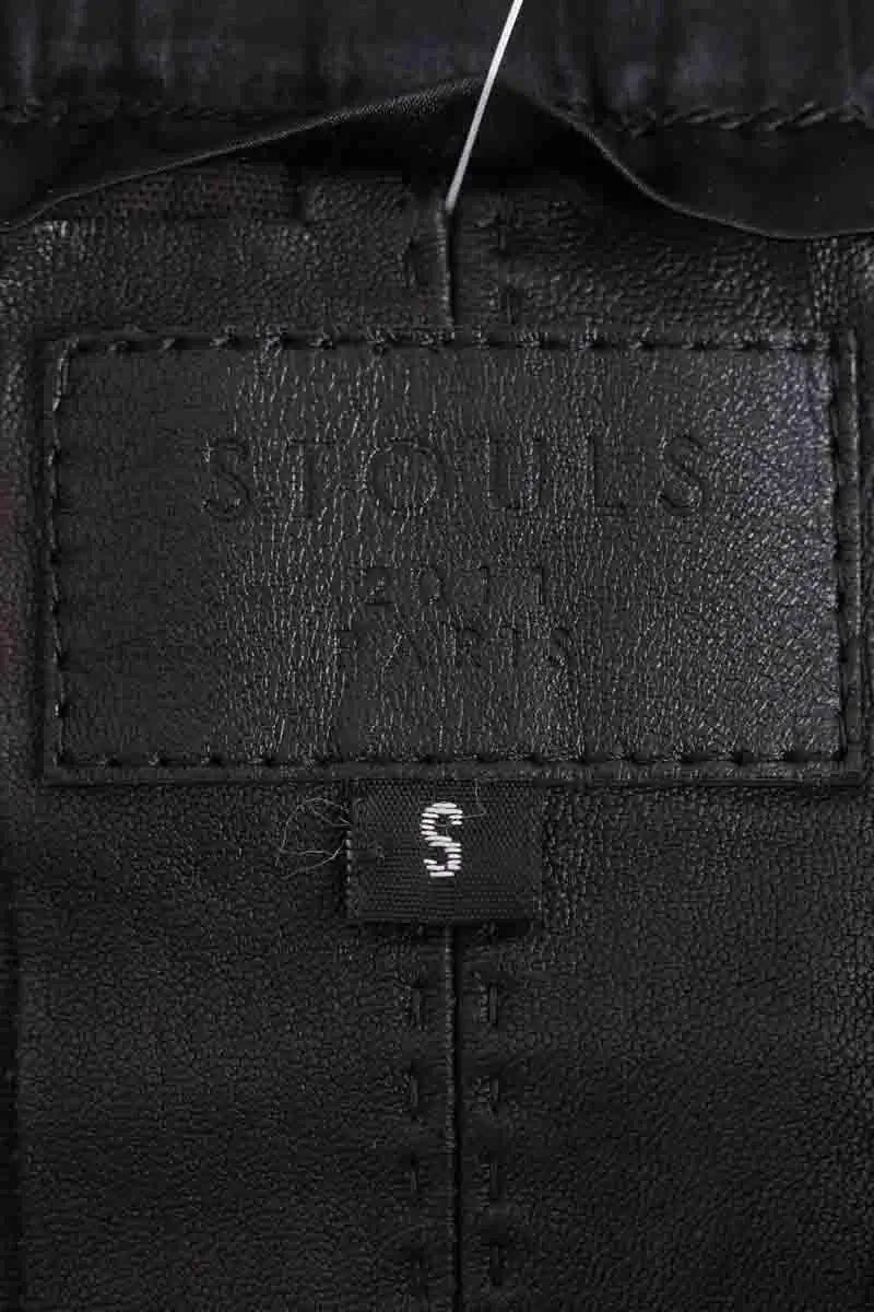 Mini jupe Stouls Noir en Cuir