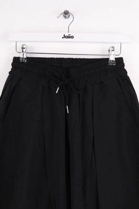 Pantalon droit The Frankie Shop Belem drawstring pants Noir en Synthétique