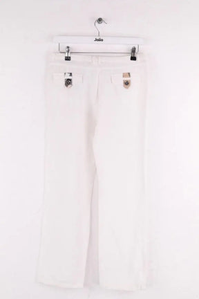 Pantalon droit Burberry Blanc en Coton