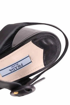 Talons Prada Noir en Cuir
