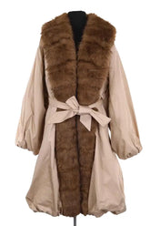 Manteau Rotate Beige en Fausse fourrure, taille S - Seconde Main