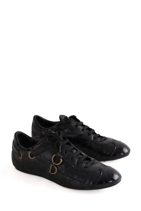 Baskets Dior Noir en Cuir verni