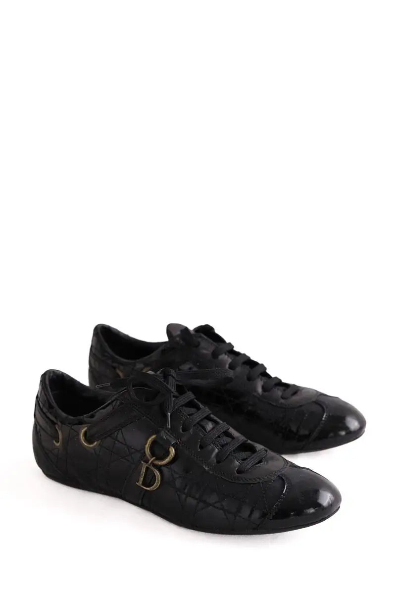 Baskets Dior Noir en Cuir verni