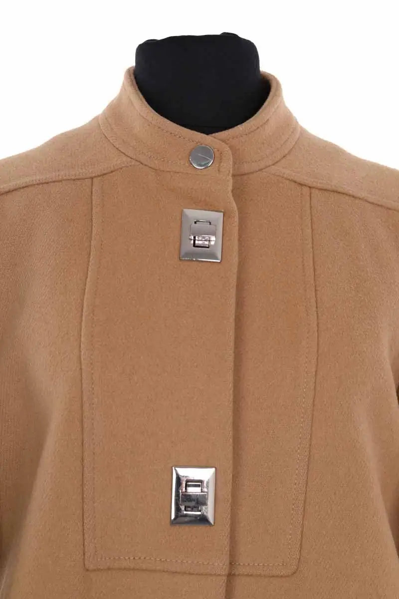 Manteau Maje Camel en Laine