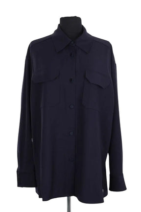 Chemise Pallas Marine en Laine, taille M - Seconde Main