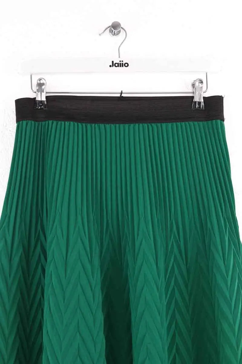Jupe Maje Vert en Synthétique