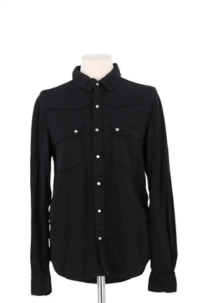 Chemise Ba&Sh Noir en Coton, taille XS - Seconde Main