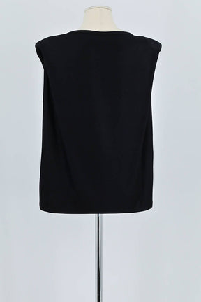 Top sans manche Majestic Filatures  Noir