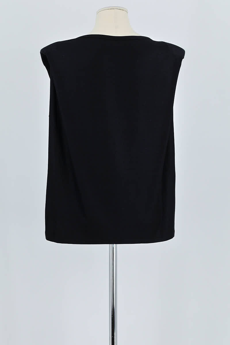 Top sans manche Majestic Filatures  Noir
