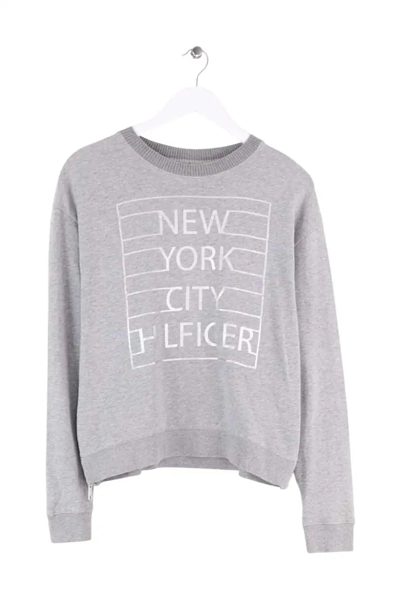 Sweatshirt Tommy Hilfiger Gris en Coton, taille S - Seconde Main