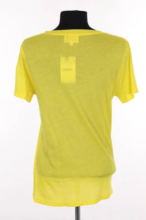 T-shirt From Future Jaune en Coton
