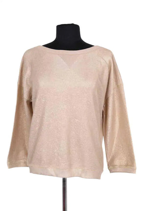 Sweatshirt Marella Beige en Coton, taille S - Seconde Main
