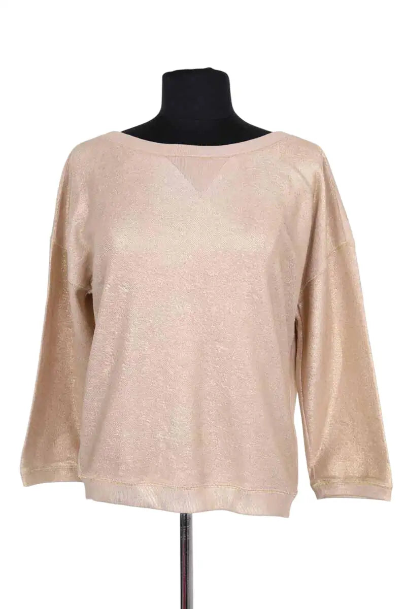 Sweatshirt Marella Beige en Coton, taille S - Seconde Main