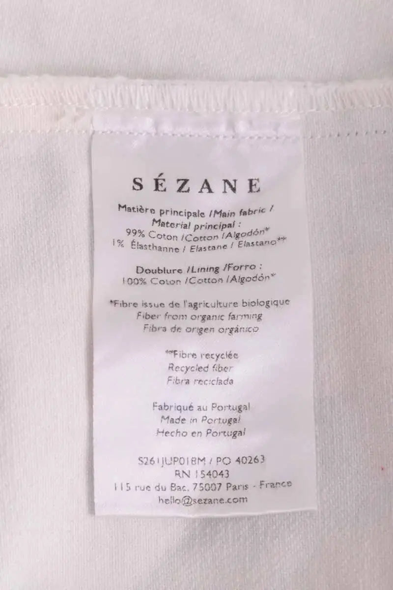 Jupe Sézane Bleu en Coton