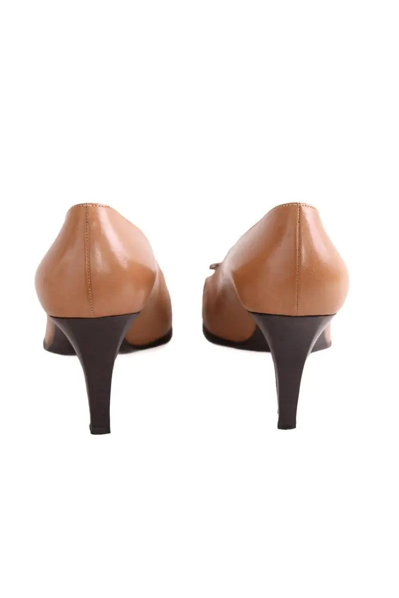 Talons Sergio Rossi Camel en Cuir