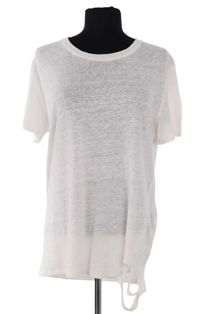 Top Iro Blanc en Lin, taille M - Seconde Main