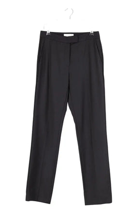 Pantalon droit Sandro Noir en Laine, taille S - Seconde Main