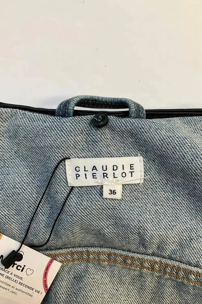 Veste Claudie Pierlot Bleu en Coton
