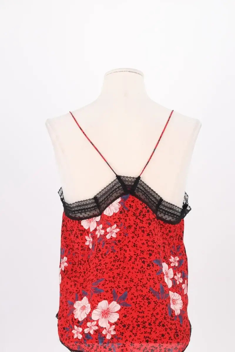 Top sans manche Zadig & Voltaire Rouge en Soie