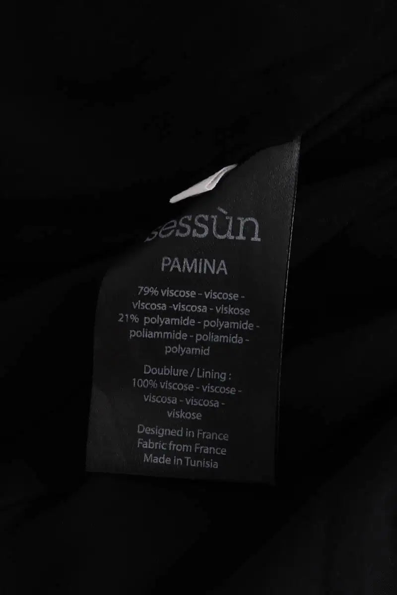 Robe Sessun Noir en Synthétique