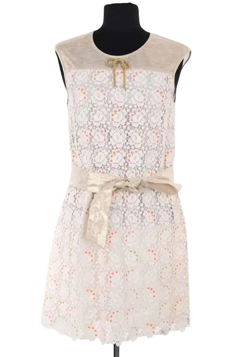 Robe Manoush Doré en Synthétique, taille S - Seconde Main