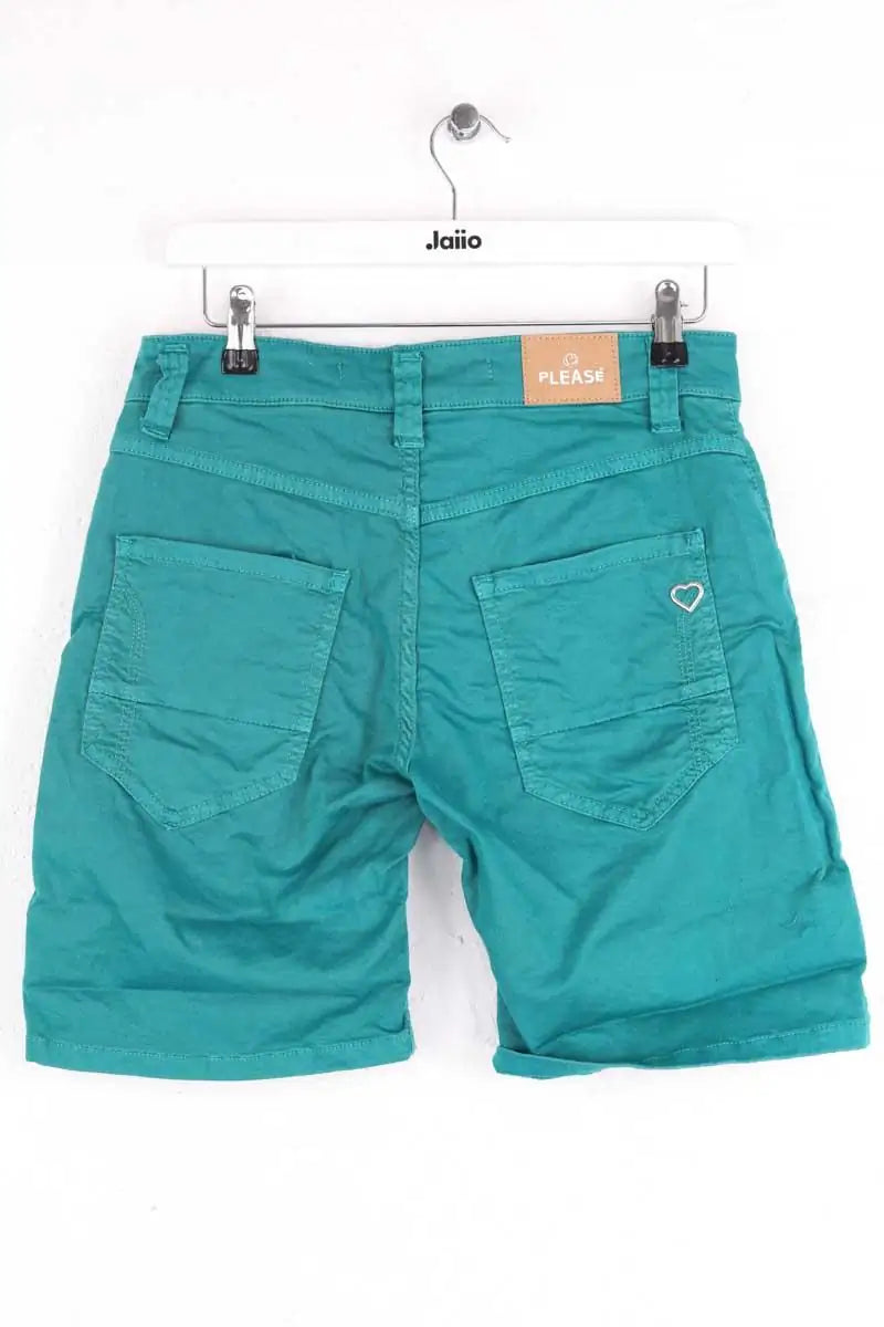 Mini short Please Vert en Coton
