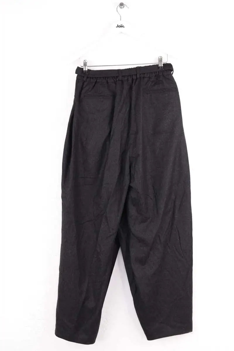 Pantalon large Yves Saint Laurent Anthracite en Laine