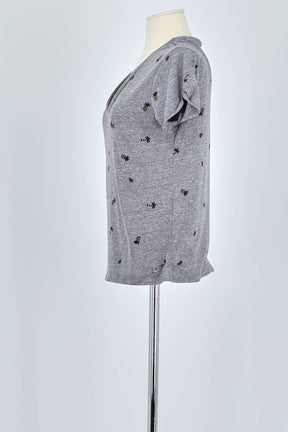T-shirt Des Petits Hauts  Gris