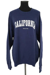 Sweatshirt Sporty & Rich Bleu en Coton, taille XL - Seconde Main