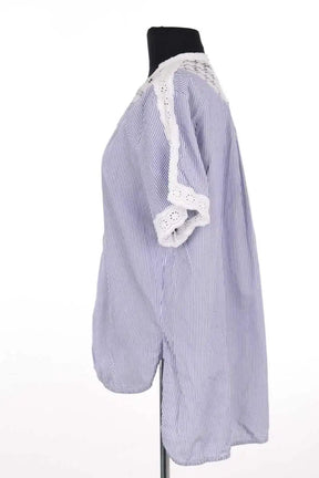 Blouse Sandro Bleu en Coton