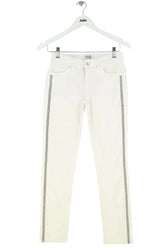 Jean slim Liu Jo Blanc en Coton, taille S - Seconde Main