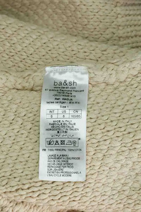 Cardigan Ba&Sh Ecru en Coton
