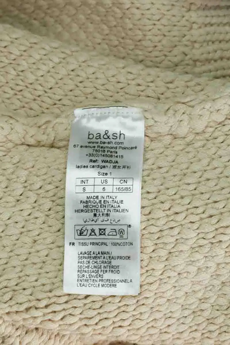 Cardigan Ba&Sh Ecru en Coton