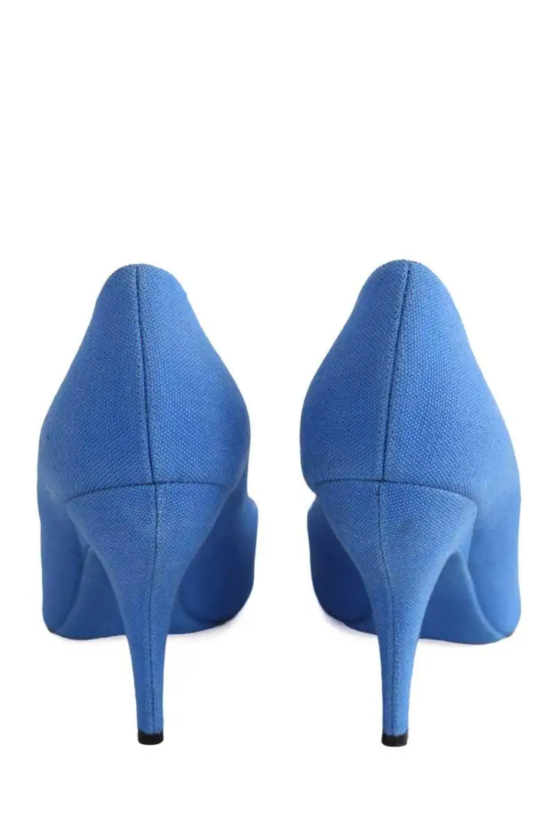 Talons Louis Vuitton Bleu en Tissu