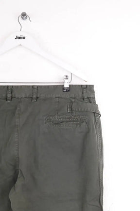 Pantalon droit Bottega Veneta Kaki en Coton
