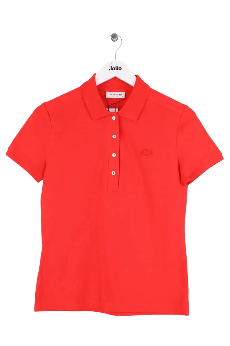 Polo Lacoste Orange en Coton, taille S - Seconde Main