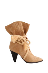 Boots à lacets Isabel Marant CANVAS SUMMER B Jaune en Tissu, taille 39 - Seconde Main