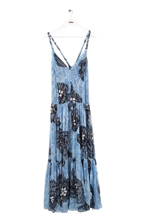 Robe Ulla Johnson Bleu en Soie, taille S - Seconde Main