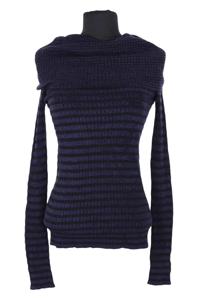 Pull Emporio Armani Marine en Viscose, taille L - Seconde Main
