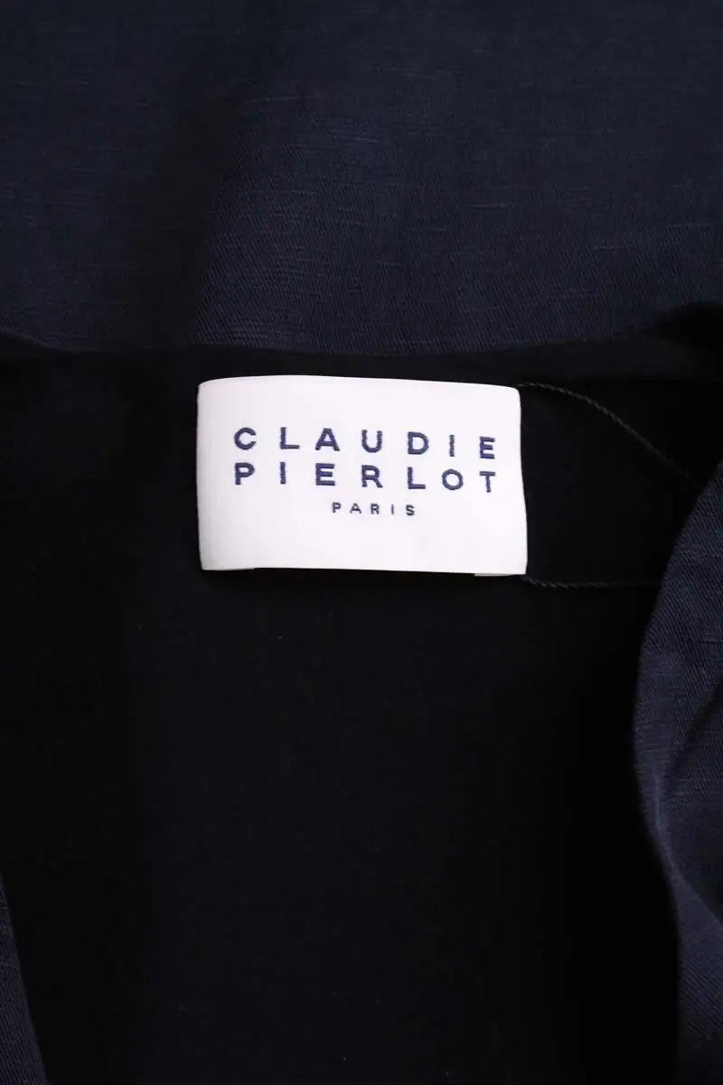 Robe Claudie Pierlot Marine en Viscose