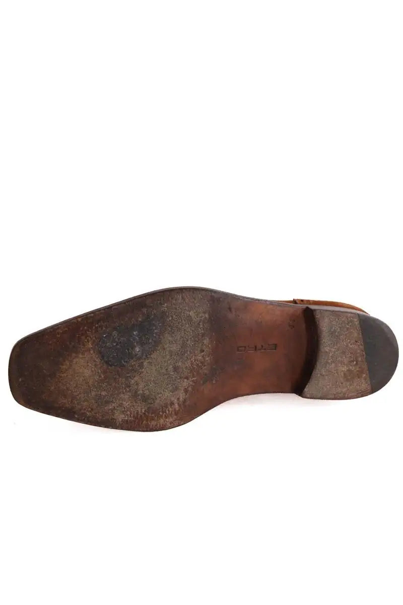 Chaussures à lacets Etro Marron en Daim