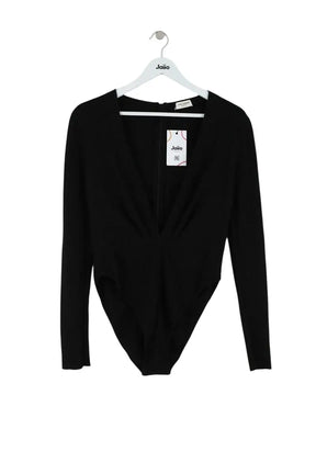 Body Saint Laurent Noir en Coton, taille S - Seconde Main